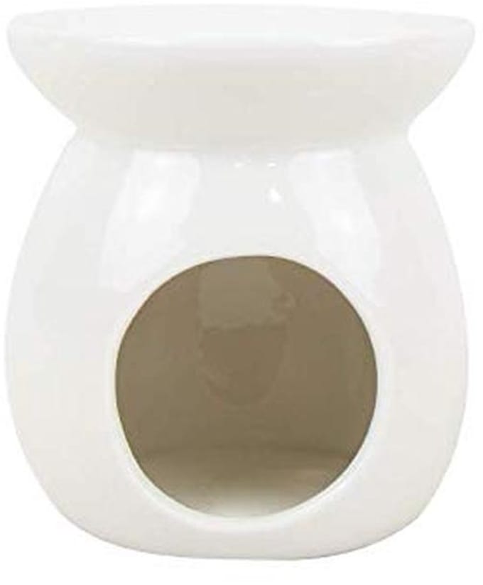 Keramische oliebrander met lange brandduur inclusief 9 Wax Melts