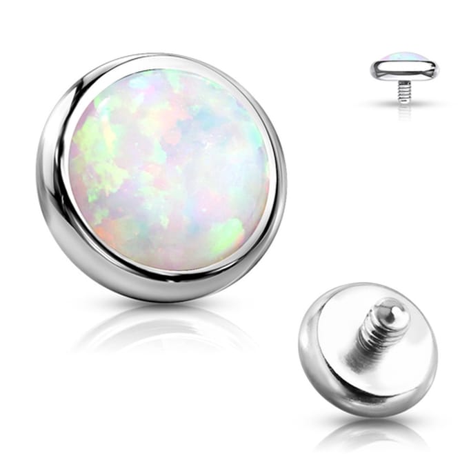 Dermal top 3 mm opal 1.2mm - LMPiercings