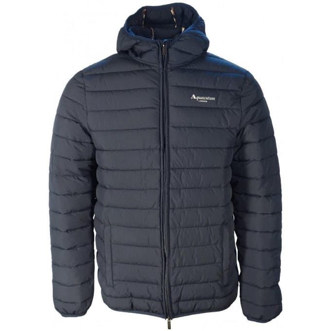 Aquascutum Heren Actief Jasje met capuchon (Marineblauw)