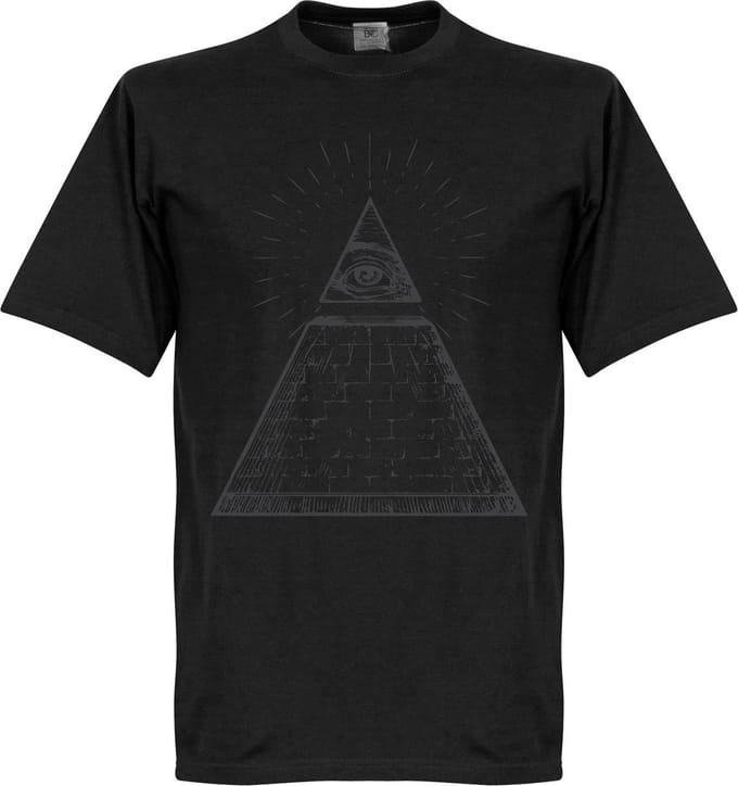 Alziend Oog T-Shirt - Zwart - M
