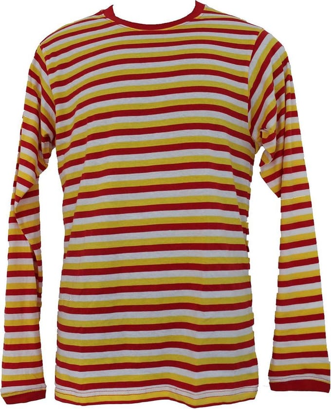 Oeteldonk Shirt Dorus Heren Rood-Wit-Geel Small