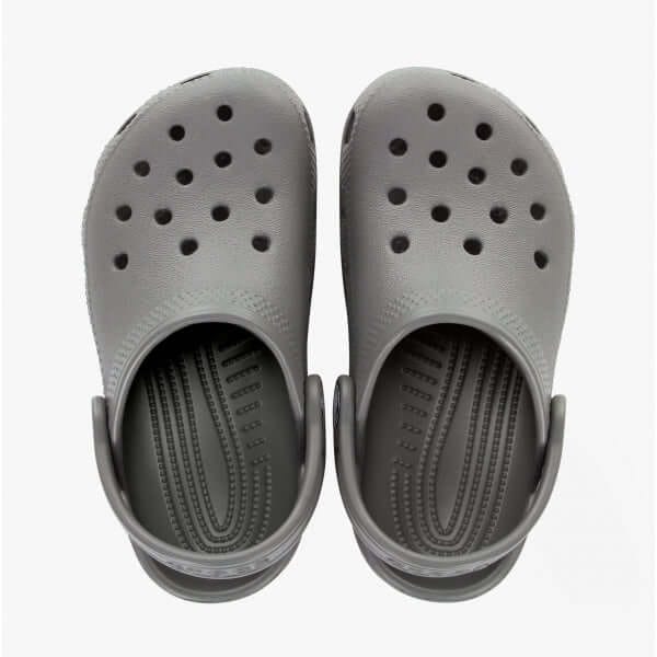 Crocs Kids' Classic Thermoplastische Leigrijze Instappers