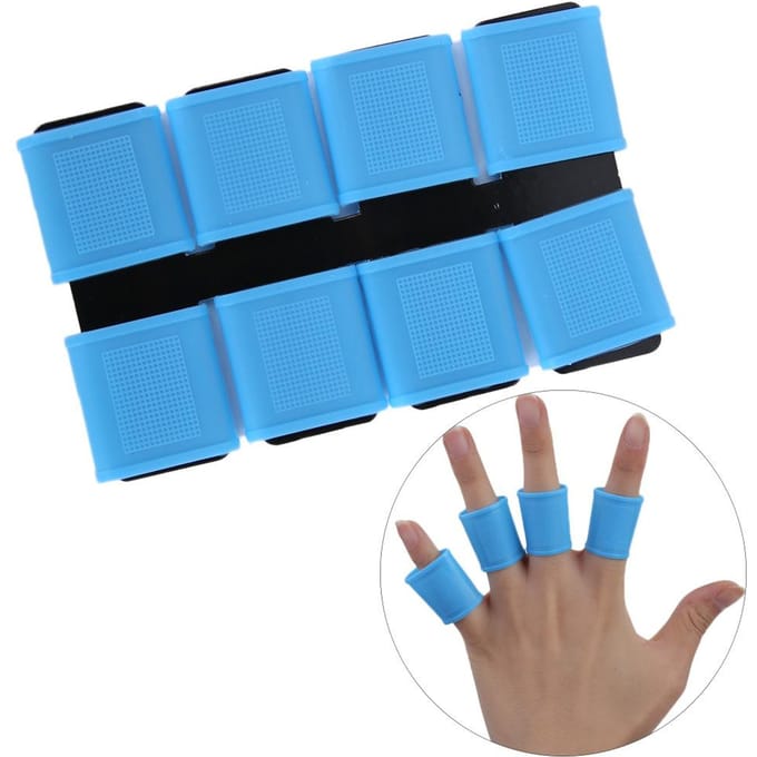 8 Stuks Siliconen Antislip Elasticiteit Golfer Swing Grip Golf Vingerband Cover Sets(groen)