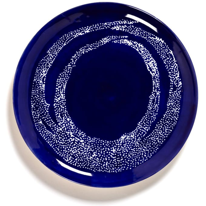 Serax Feast Bord L - Set - blauw/ dot wit