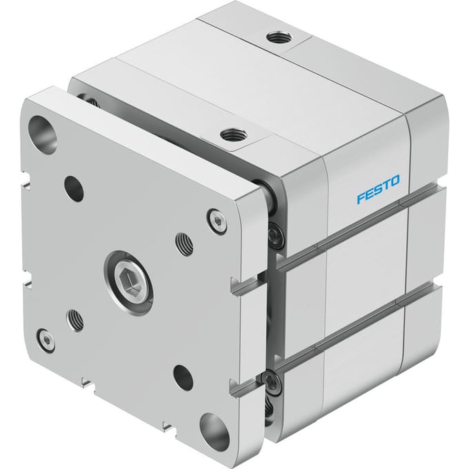 Festo Compacte Cilinder 100mm Boring 20mm Slag ISO 21287 Dubbelwerkend - 577226 - P2DSP