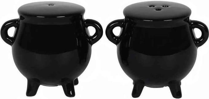 Something Different - Cauldron Peper- en Zoutstel - Zwart