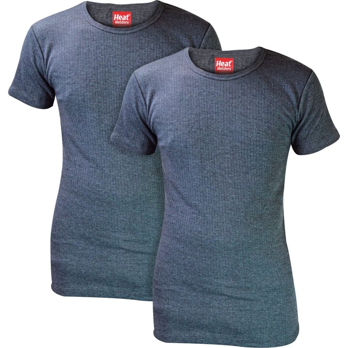 Heat Holders - 2-pack heren winter thermisch ondergoed met korte mouwen