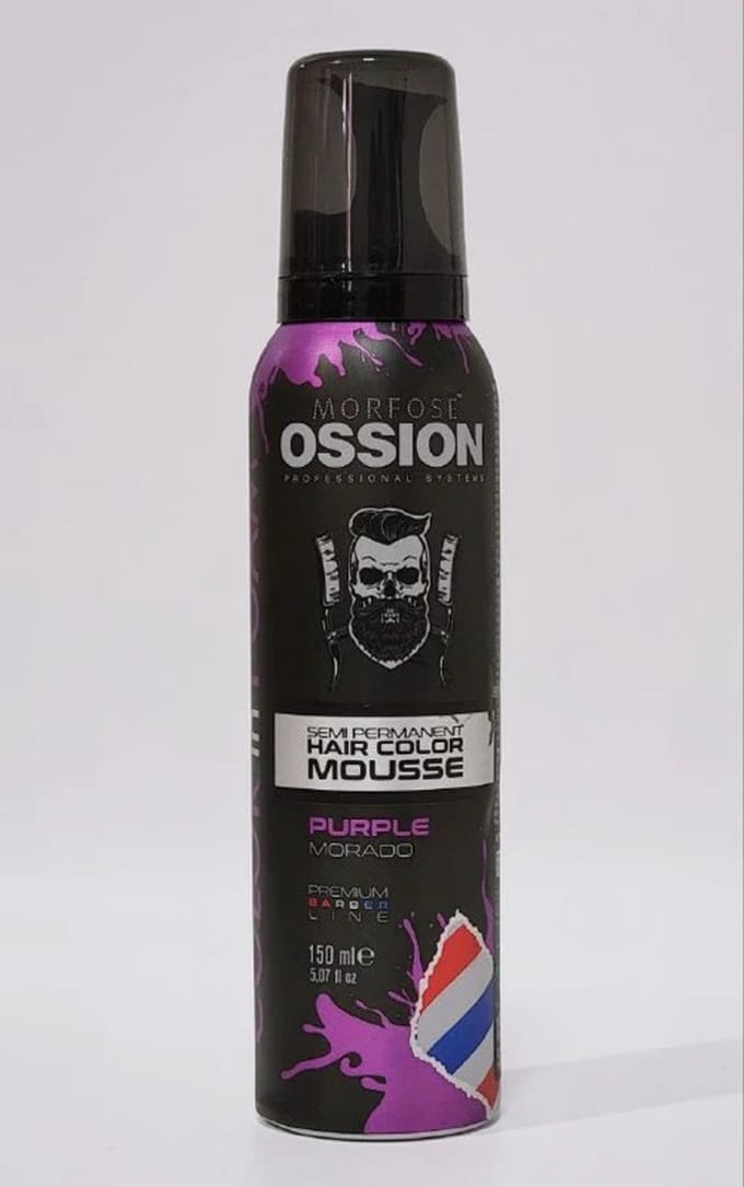 Morfose Ossion Semi Permanent Hair Color Mousse Purple Morado 150ml