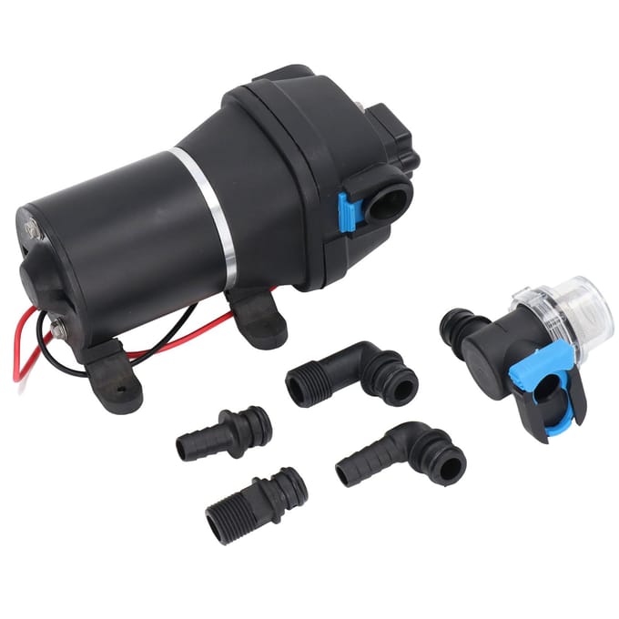 2.7 GPM 17 PSI Pompe à eau haute pression Pompe auto-amorçante Micro pompe à diaphragme à air DC 12V 5A