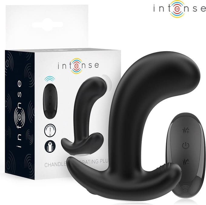 Intense - Chandler Anale Plug 10 Vibrations Black Remote Control