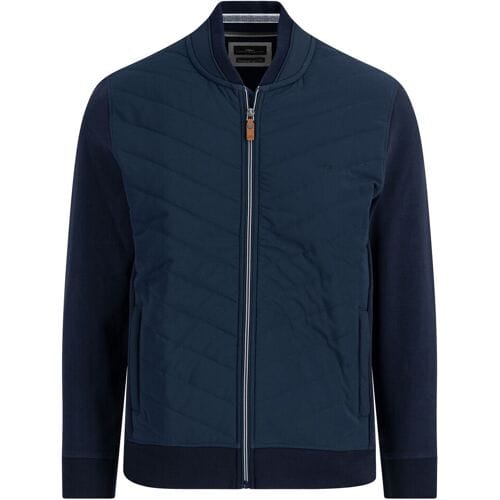 Fynch-Hatton Vest Hybrid Cardigan College Collar Navy / male