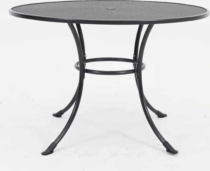 Tafel basic strekmetaal rond d110 antraciet