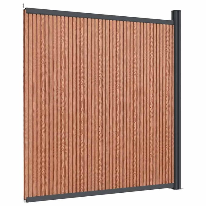 vidaXL - Schuttingpaneel - 173x186 - cm - HKC - bruin