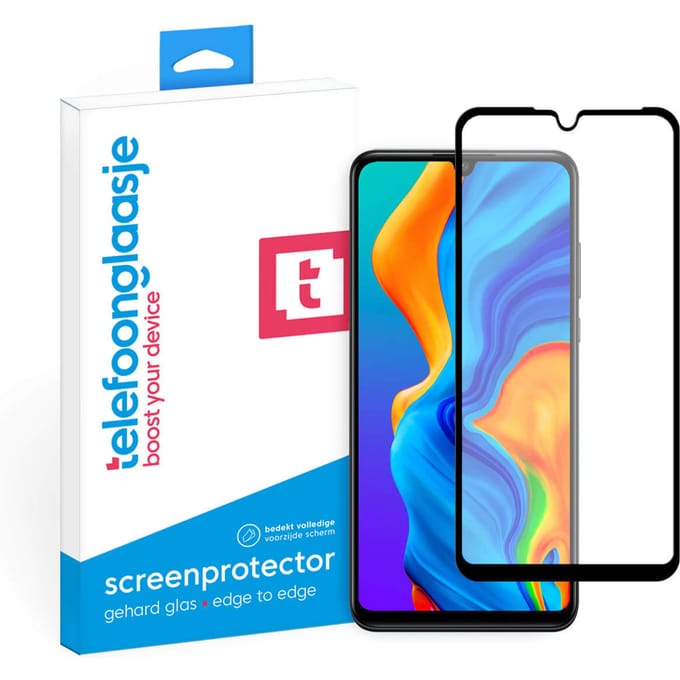 Huawei P30 Lite (New Edition) screenprotector gehard glas Edge to Edge