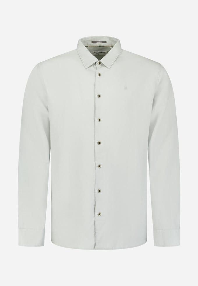 No Excess Shirt with linen dusty green