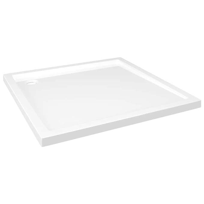 vidaXL - Douchebak - vierkant - 80x80 - cm - ABS - wit