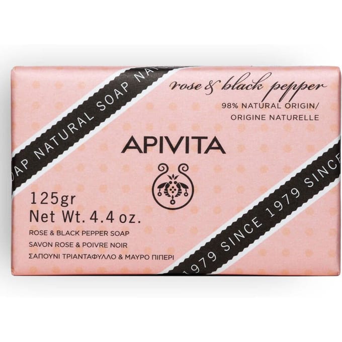 Apivita Rose & Black Pepper Natural Soap 125 Zeep