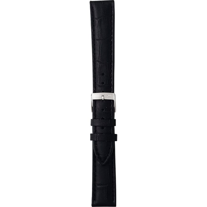 Morellato PMX019BOLLE IG Horlogebandje - Leer - Zwart - 20 mm