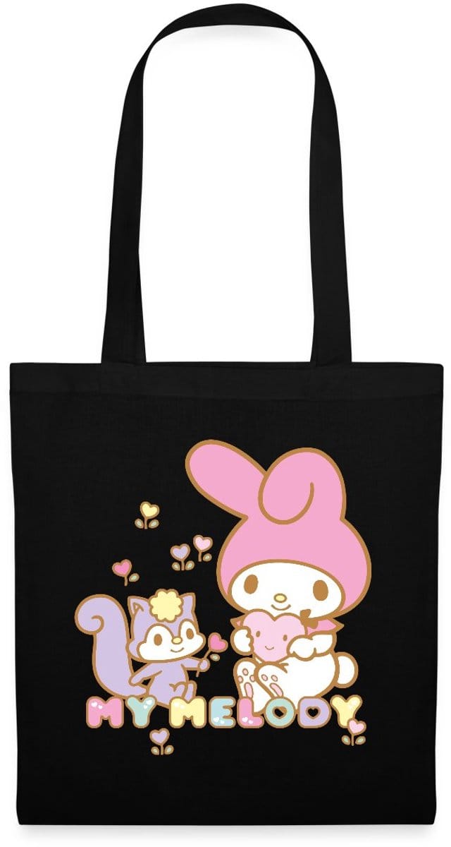 My Melody Plukt Hartbloemen Met Risu Tas Van Stof Schoudertas