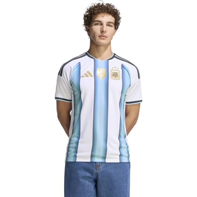 Adidas Argentina Truien/Replica's Heren - Wit - Maat S - Poly Jersey