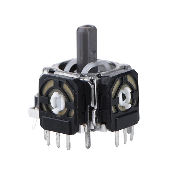 Ensemble de 5 pièces Module de capteur analogique de joystick de manette 3D de remplacement pour PS4 gray