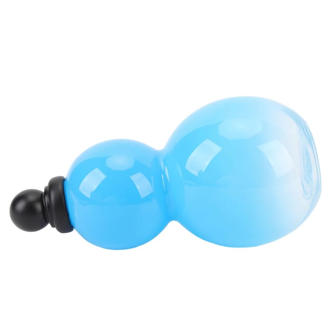 Gourde 800 ml, bouteille d'eau portable d'extérieur, décoration rétro avec sangle brillante noir