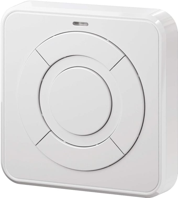Draadloze binnenknop met vier functies en status query voor Smart Home bediening