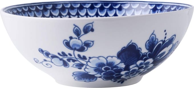 Schaal Paauw blauw - Porselein