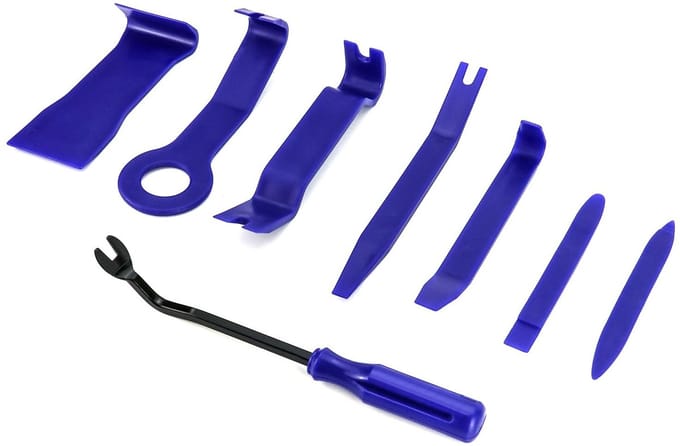Dailygoods- Trimtool 8 Stuks - Auto Gereedschap Set - Plastic Pry Tool - Universeel Gebruik - Ergonomisch Ontwerp - Premium Kwaliteit - Verwijdertool