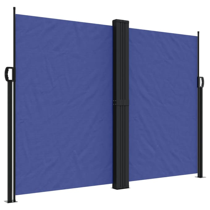 vidaXL - Windscherm - uittrekbaar - 180x600 - cm - blauw
