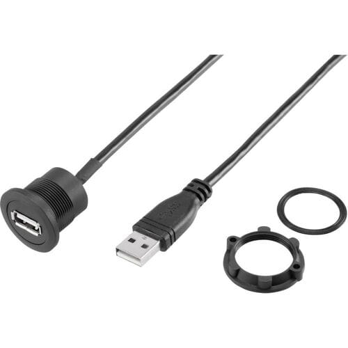 TRU COMPONENTS USB-19-BK USB A inbouwbus 2.0 Bus, inbouw Inhoud: 1 stuk(s)
