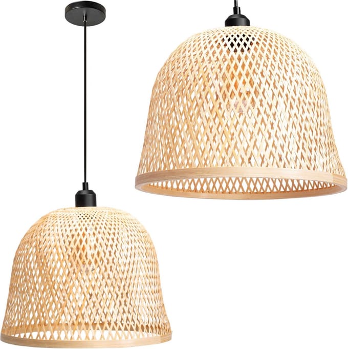Toolight App1336-1Cp Hanglamp Beige 26,5X35X26,5Cm