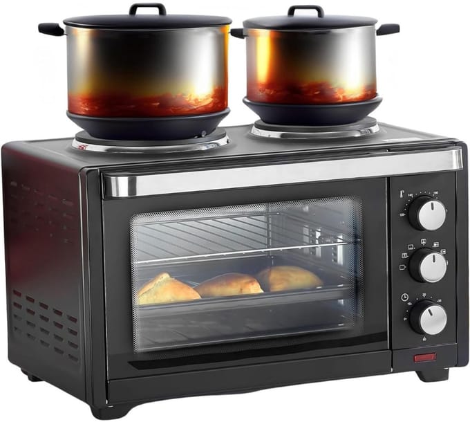 CLGP® Mini Oven Vrijstaand - Elektrische Oven - 28L - 3200 Watts
