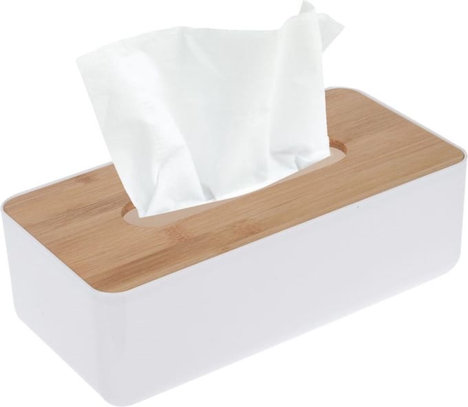 Tissuedoos Bamboe WHITNEY - Tissue Box Houder - Tissuehouder - Tissue Box - Opbergen