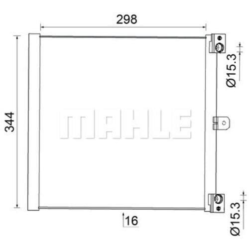 Condensator, airconditioner MAHLE AC 948 000S