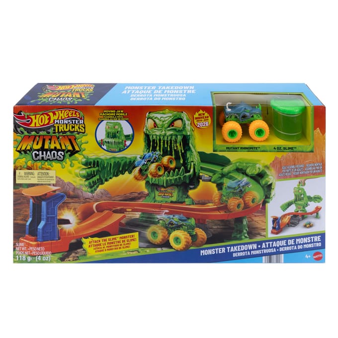 Hot Wheels Monster Trucks Set - Mutant Monstergevecht Voertuigen Speelgoed voertuigen Diverse speelgoedvoertuigen