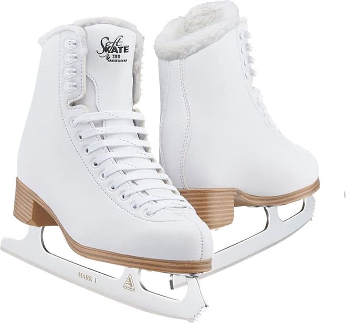 Jackson 380 Mark I Women Figure Skates White 9.0 (eu 41)