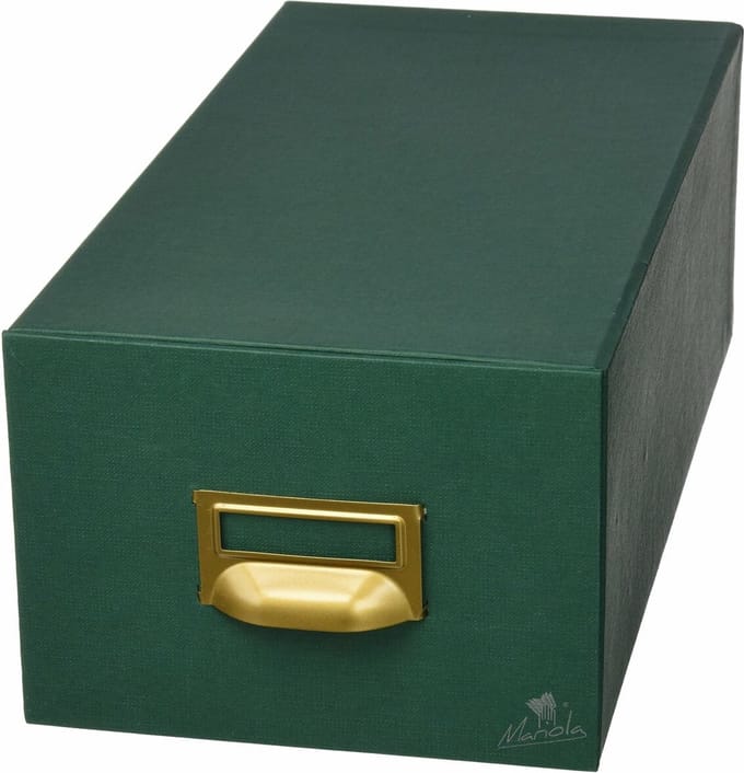 Vulbare opbergkest Mariola Groen (18 x 12,5 x 35 cm)