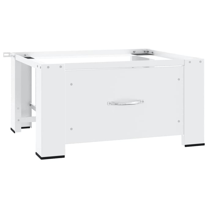 vidaXL - Wasmachineverhoger - met - lade - wit