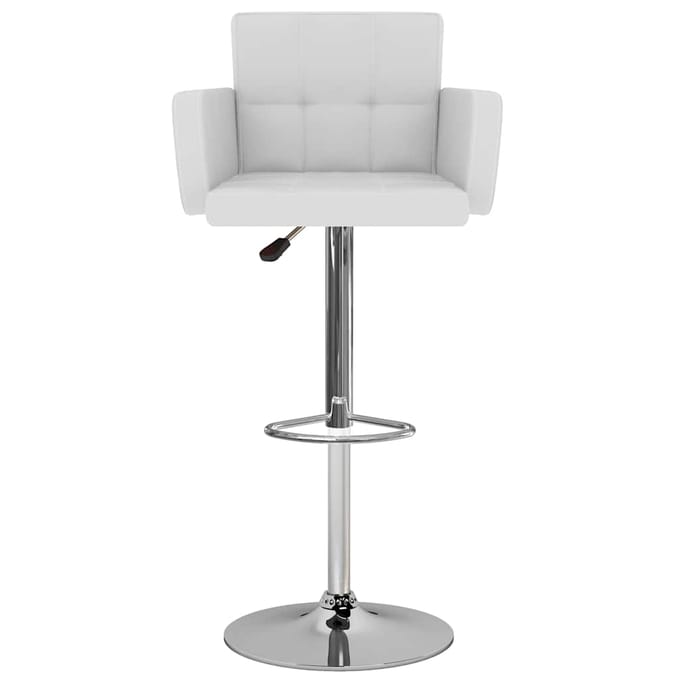 vidaXL - Barstoelen - 2 - st - kunstleer - wit