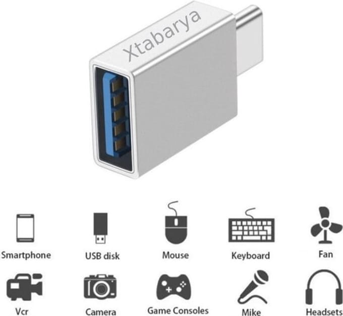 USB 3.1 Type C naar USB 3.0 OTG Adapter voor o.a. iPhone, Macbook en Chromebook - Zilver