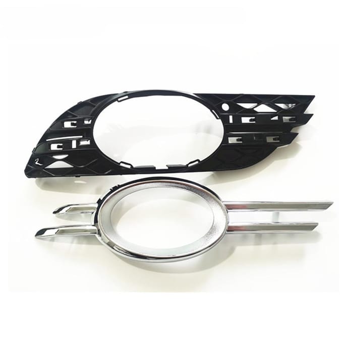 1 paar Auto Mistlamp Grill Cover Trim voor Benz E-CLASS W211 2007-2009 gray