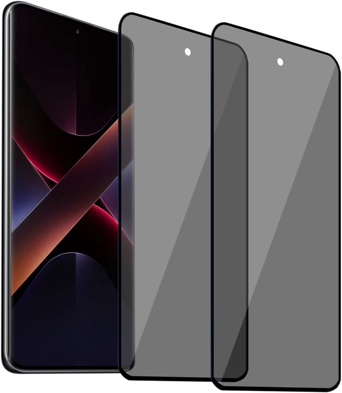 ChiGuard Privacy Screenprotector 2x geschikt voor Poco X7 - Beschermglas - Privé GuardCover