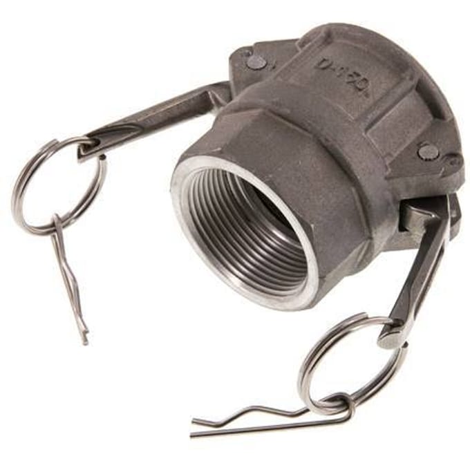 Camlock DN 40 (1 1/2'') Koppeling AluminiumRp 1 1/2'' met binnendraad Type D MIL-C-27487
