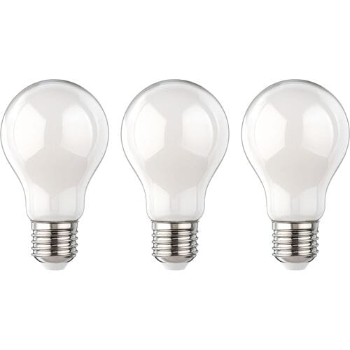 LIVARNO Set van 3 LED-filamentlampen (E27, melkachtig)