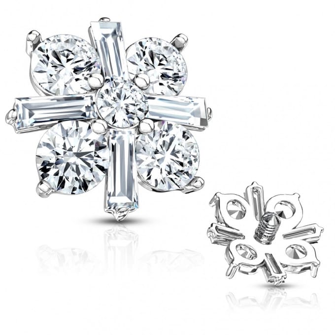 Dermal top Princess Cut 1.6mm - LMPiercings