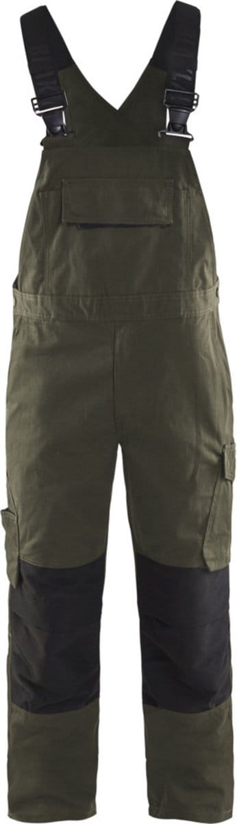 Blaklader Bretelbroek met stretch 2695-1330 - Groen/Zwart - D96