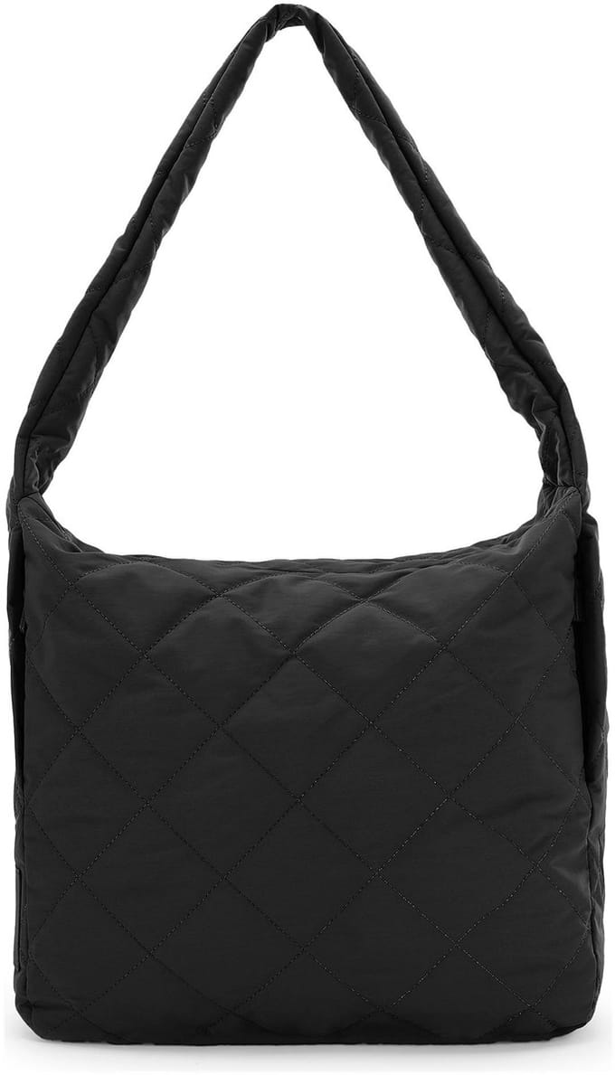 SEIDENFELT MANUFAKTUR schoudertas Hetta Maxi Hobo Bag Black zwart