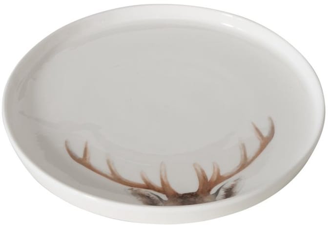 Decoratief dienblad rendier gewei. 20cm Boltze