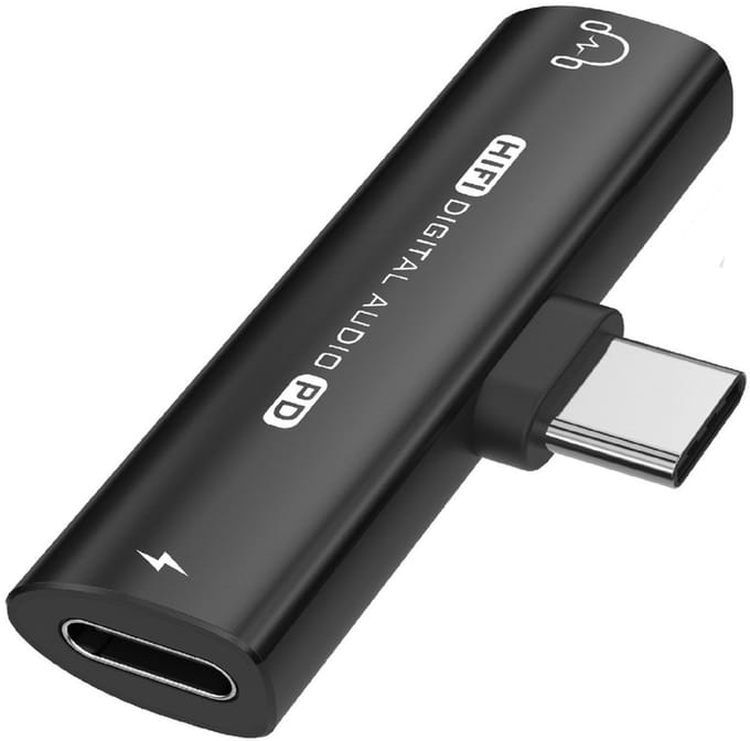 USB-C naar 3,5 mm hoofdtelefoonadapter